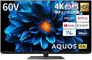 Amazon.co.jp: シャープ 60V型 4K 液晶 テレビ AQUOS 4T-C60DN1 N