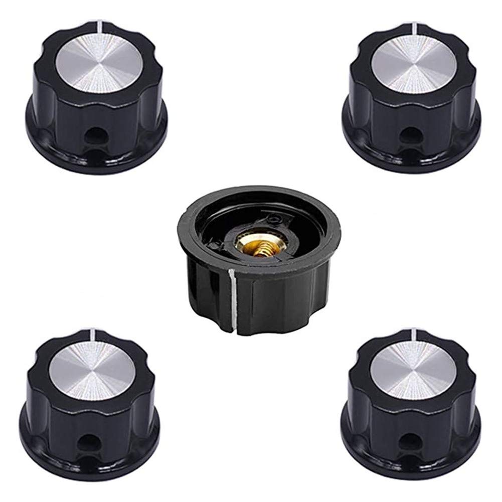 Photo 1 of Szliyands A04 knob for 6mm / 0.24" Diameter Shaft Potentiometer, 30mm top Diameter 5PCS