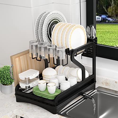 List of Top Ten Best Dish Rack With Drain Board Top Picks 2023 Reviews