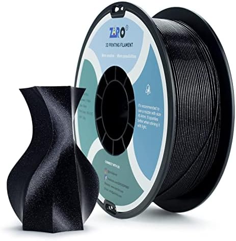 ZIRO PLA Glitter Filament 1,75mm 3D Printer Filament PLA 1,75mm Twinkling Serie 1KG,Dimensional Accuracy +/- 0.05mm,Czerwony