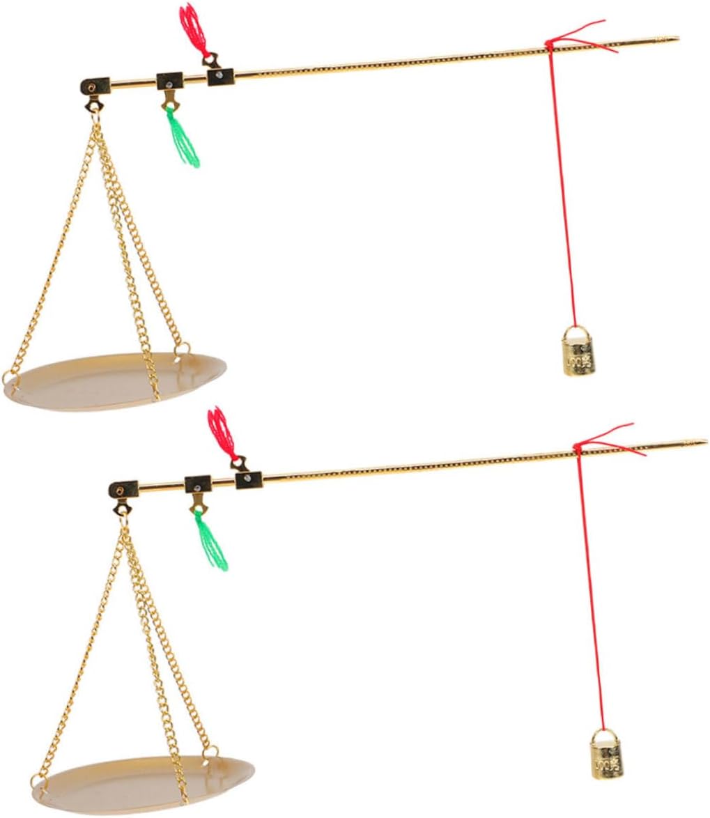 2pcs Copper Handheld Medicine Scale, Accurate Gram Weighing