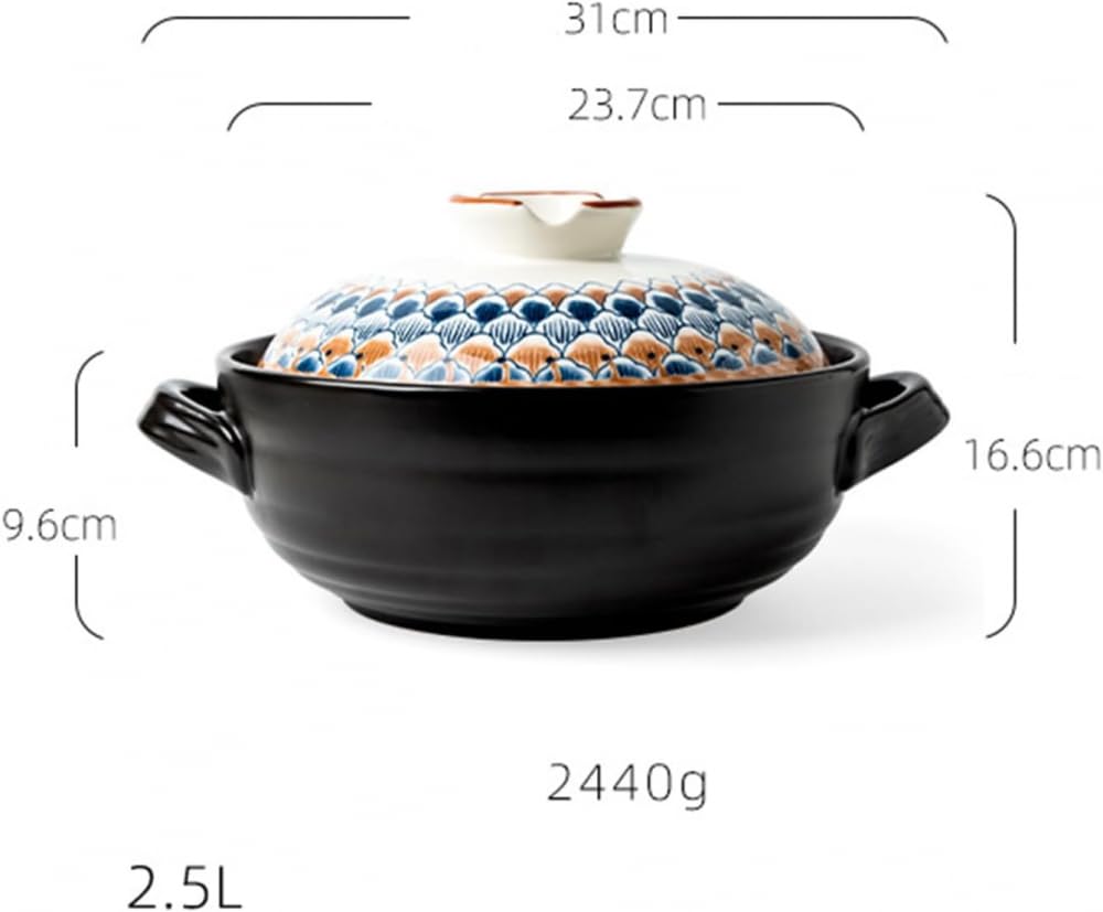 Ceramiczny garnek do gulaszu garnek do zupy garnek gliniany garnek gliniany garnek ceramiczny naczynia kuchenne z pokrywką do gulaszu parowego artykuły świąteczne