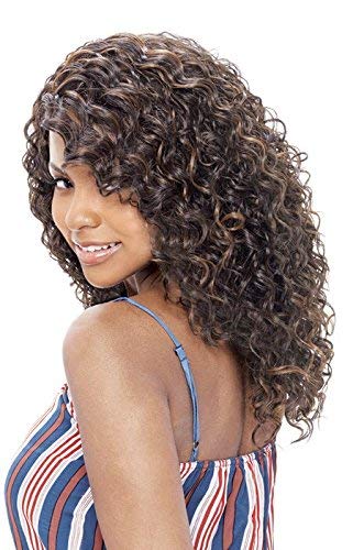 TCHB MALAX (613) - Vanessa Honey C Side Lace Front Part Human Hair Blend Wig