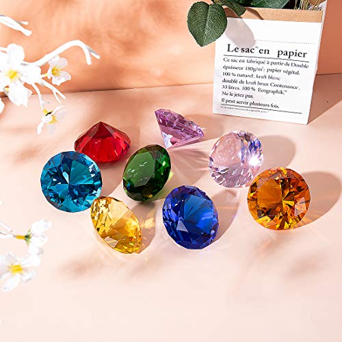 Longwin 80Mm(3.1 Inch) Crystal Diamond Paperweight Jewels Wedding Decorations Centerpieces Home Decor #TOP4