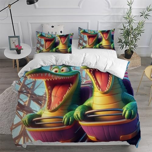 Housse de couette double crocodile pour des nuits pleines d'aventures - 6
