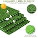 KISEER 6 Pack Fairy Garden Grass 6 x 6 Inches Miniature Artificial Craft Grass for Dollhouse Ornament DIY Decoration