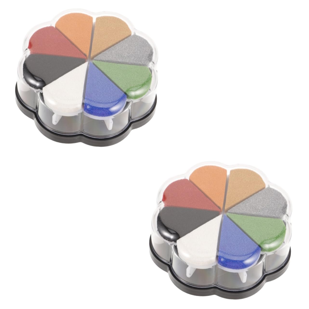 LALAFINA 2pezzi Cuscinetto Per Timbratura Colorato Multi-funzionale Inchiostro Pigmentato Per Crafting Adatto Ufficio e Hobby Creativi Design Ergonomico e Portatile Per Ogni Progetto