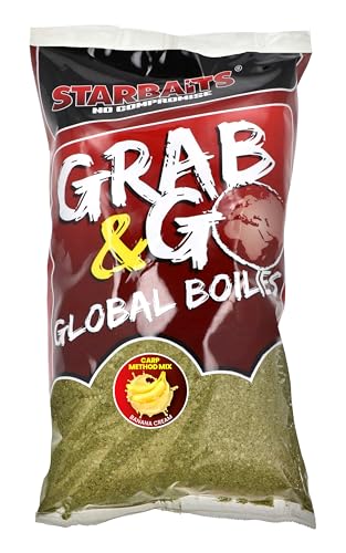 Amorce Grab and Go Global Carp Method Mix Banana 1.8Kg pour vos weekends de pêche au soleil