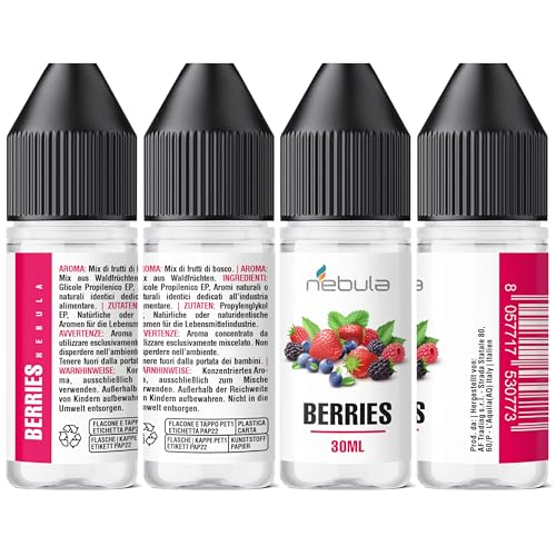 Nebula | BERRIES - 30mil Lebensmittelaroma von hoher Qualität | Geschmack rote Beeren
