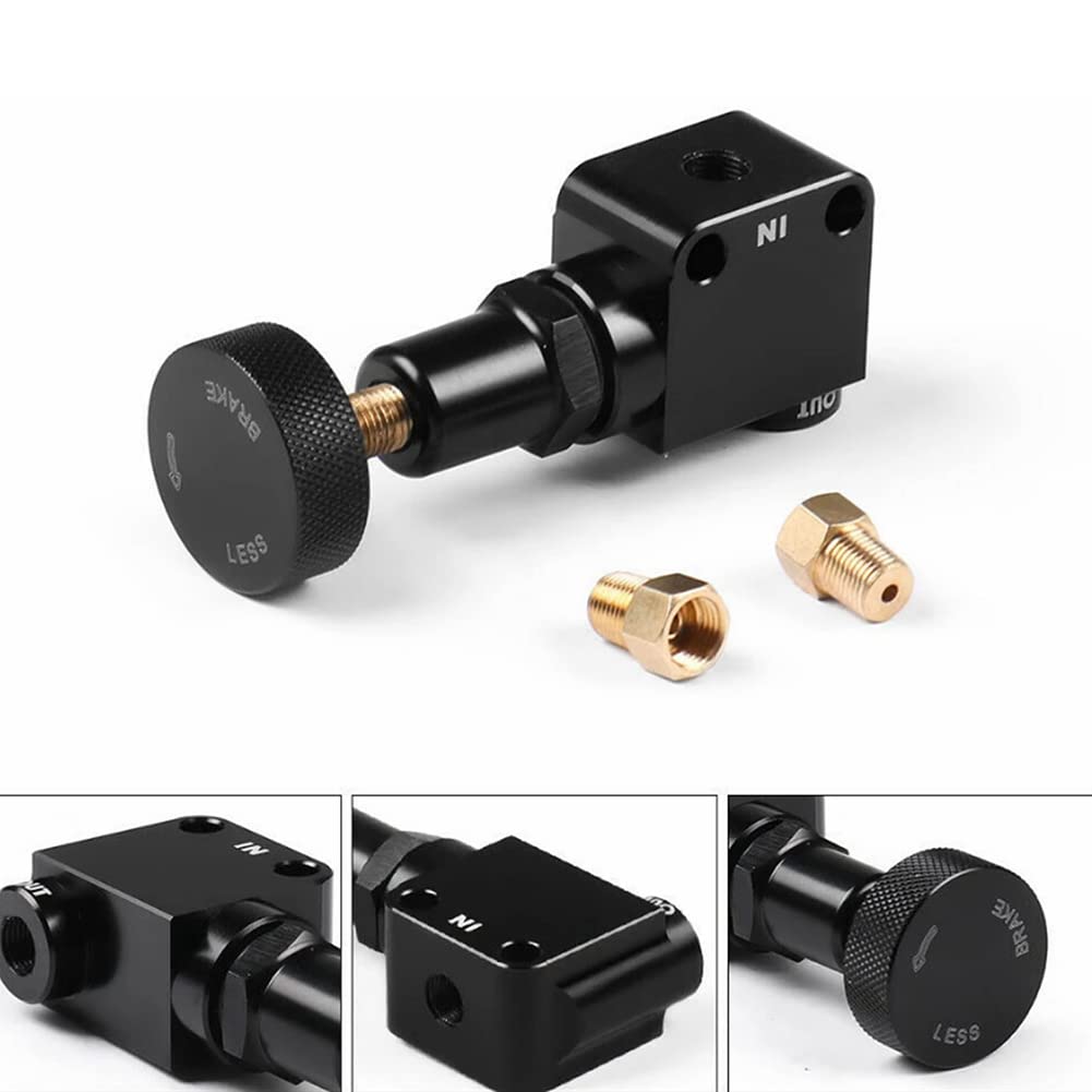 Régulateur De Pression Frein KIMISS - Aluminium, 150-1200 PSI - Universel Voiture Sport, Drift, Rallye