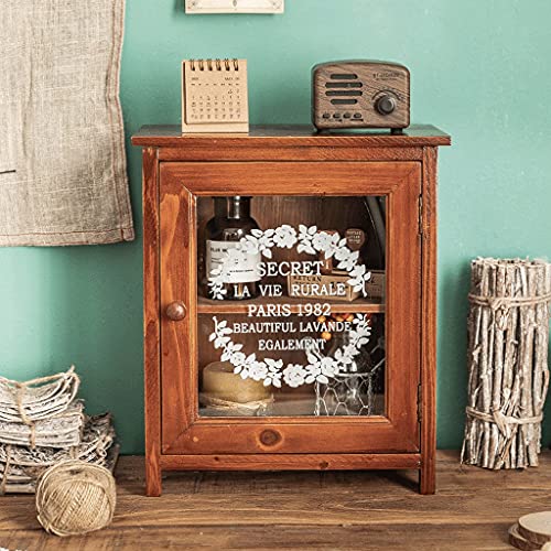 zyr Retro Dekorative Schränke Küche Esszinaltop Kabinette Home Desktop Massivholz Aufbewahrungsboxen Studentische Tischschränke Geschirr Lagerschränke - Image 6