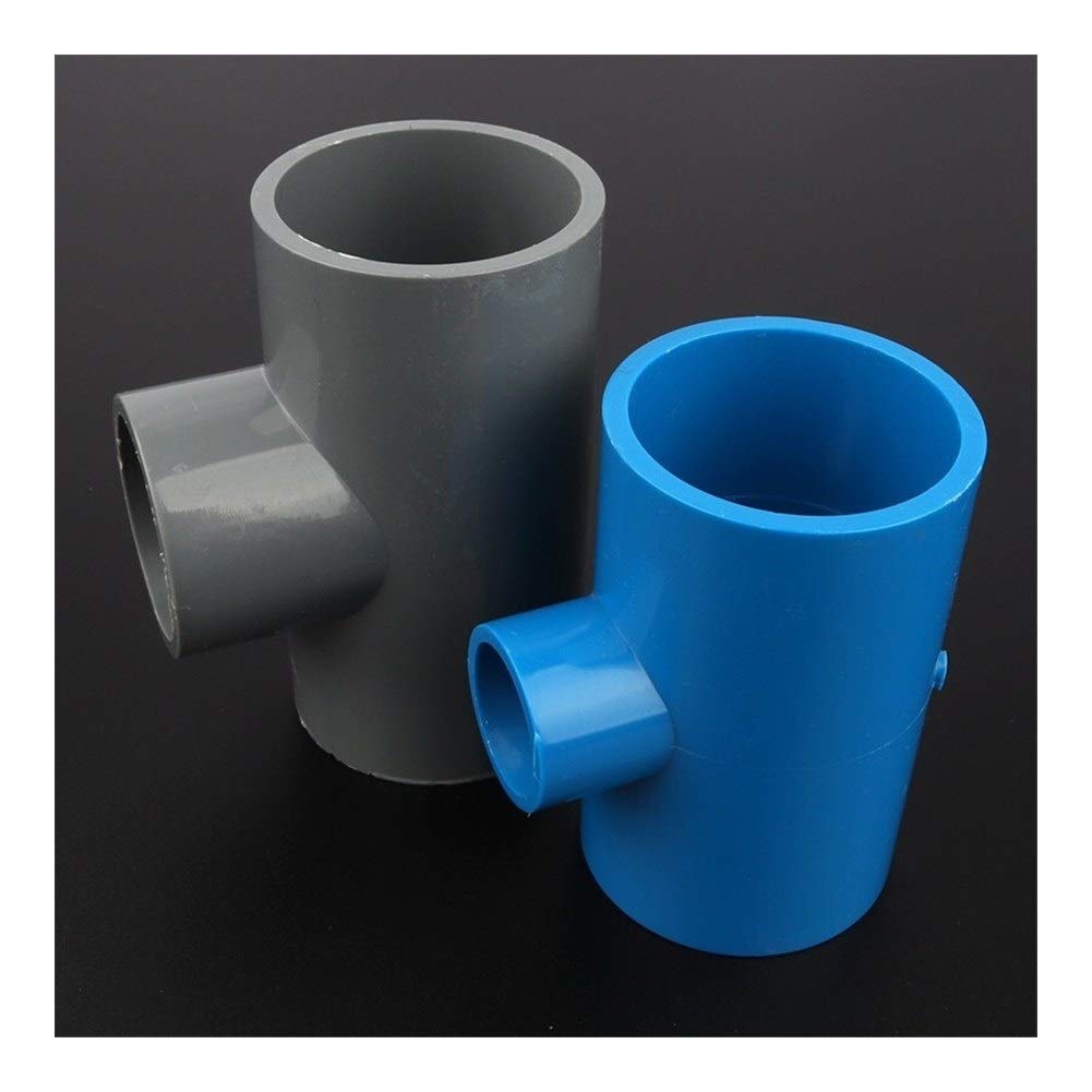 Herramienta de conector de tubería 3 piezas 63 75 mm a 20 ~ 63 mm Juntas en T reductoras de PVC Conectores de tubería de agua de riego de jardín Accesorios para tanque de peces de acuario Accesorio