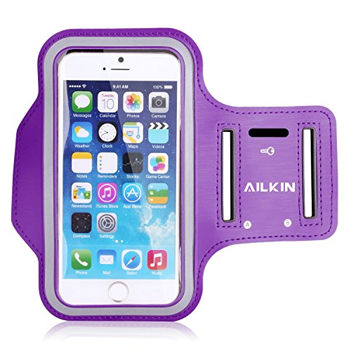 AILKIN Running Sports Armband for iPhone 7 plus/6s Plus/iPhone 6 Plus, Samsung Galaxy Note 5 / S6 Edge+,Key Holder Slot, Perfect Earphone Connection,