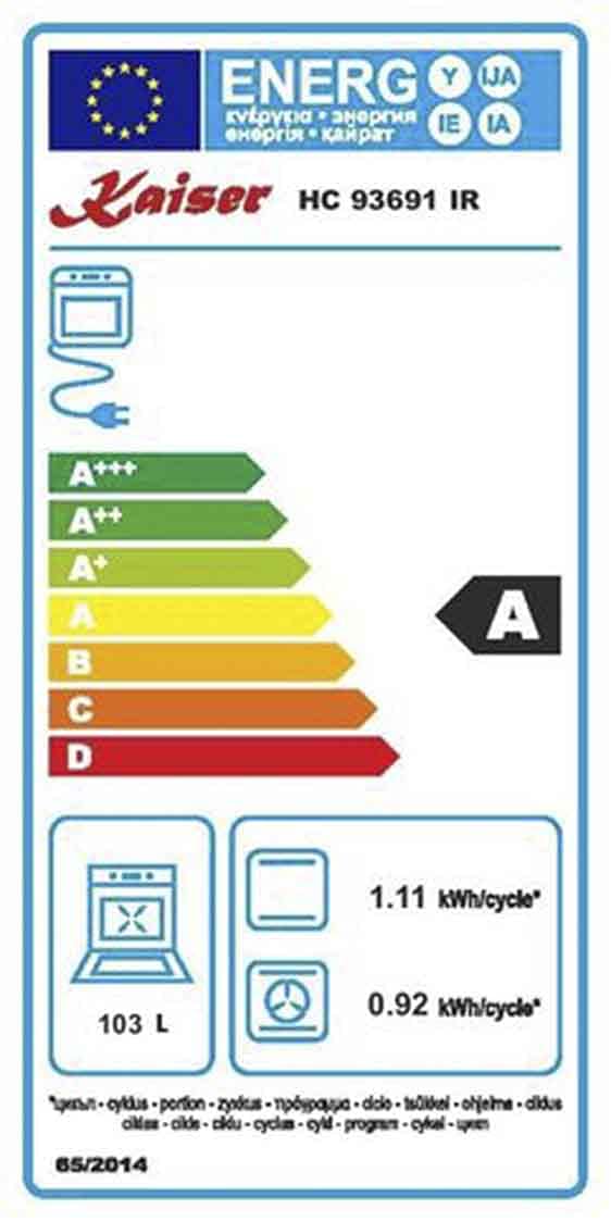Kaiser HC 93691 IS Standherd 90 cm mit Induktionskochfeld – Elektroherd Schwarz, 5 Induktionszonen mit Power-Boost, Multifunktionsbackofen 115L, Drehspieß, katalytische Reinigung