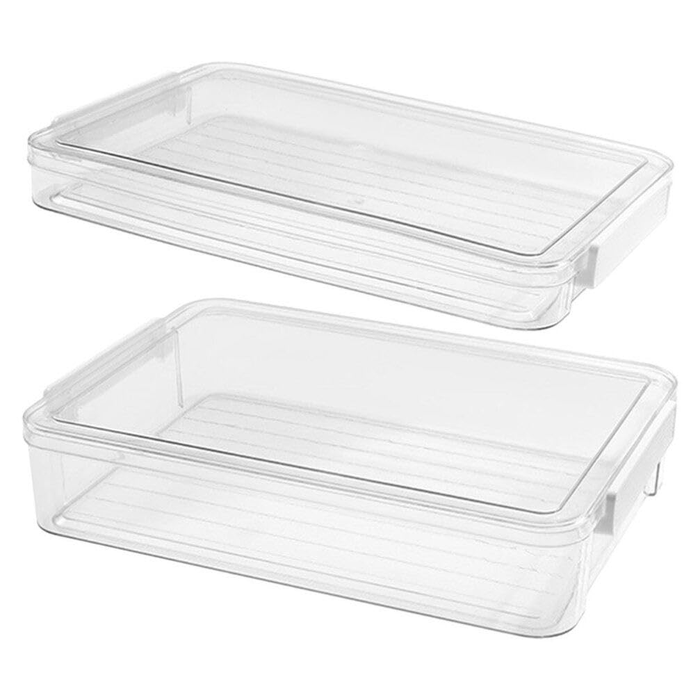 LALAFINA 2stücke Dokumenten-organizer Box Teiliges Transparente Aufbewahrung Für Reiseunterlagen Karten Und Zertifikate Leicht Tragbar Pet-material Für Büro Und Unterwegs