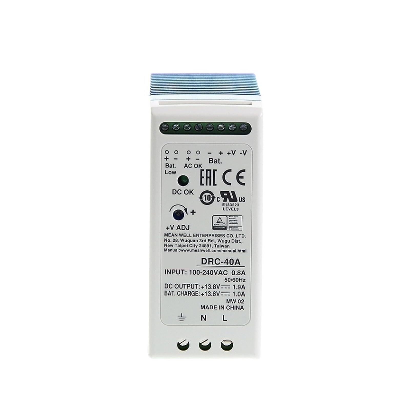 Fuente DRC-40 anti cortes eléctricos para sistemas de seguridad con doble salida DC 6