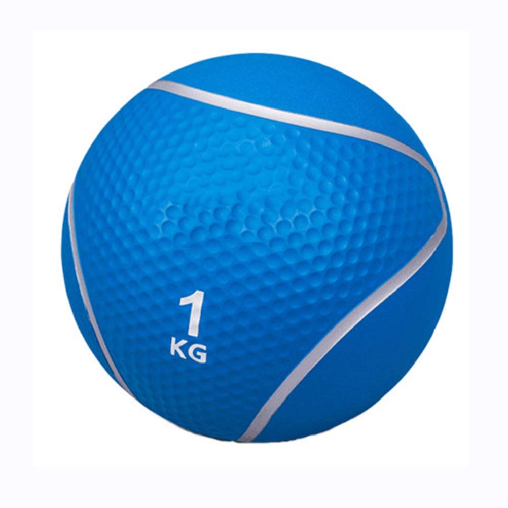 AGYH Pelota Medicinal Caucho Medicine Ball, Bola De Gravedad Bola De La Aptitud, Cintura Y El Abdomen Ágil Entrenamiento De Los Músculos, con La Boquilla Anti-Fugas, 1-10kg (Size : 1KG)