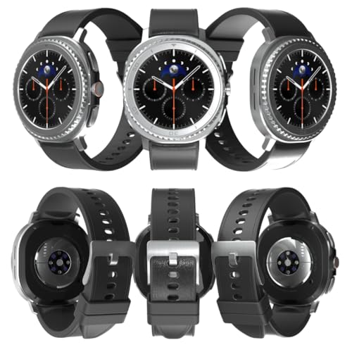 Image of Samsung Galaxy Watch 8 Classic | 46mm, Rotating Bezel | AI Smartwatch w / 1.34 inch AMOLED, Wi-Fi, Bluetooth, GPS Fitness Tracker, IP68 | International Latin Model (No Warranty) L500 | w /Charger Cube,