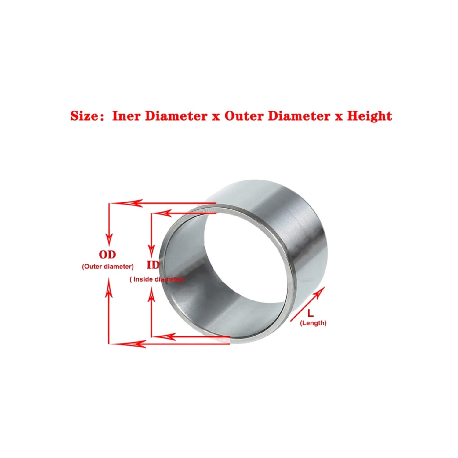 Cuscinetto con Manicotto in Acciaio 35x44x17mm, Cuscinetti a 2 Pezzi Boccola a in Anello Interno del Cuscinetto Diametro 35mm Esterno 40mm - 50mm Altezza 20 25 30(35x53x25mm)