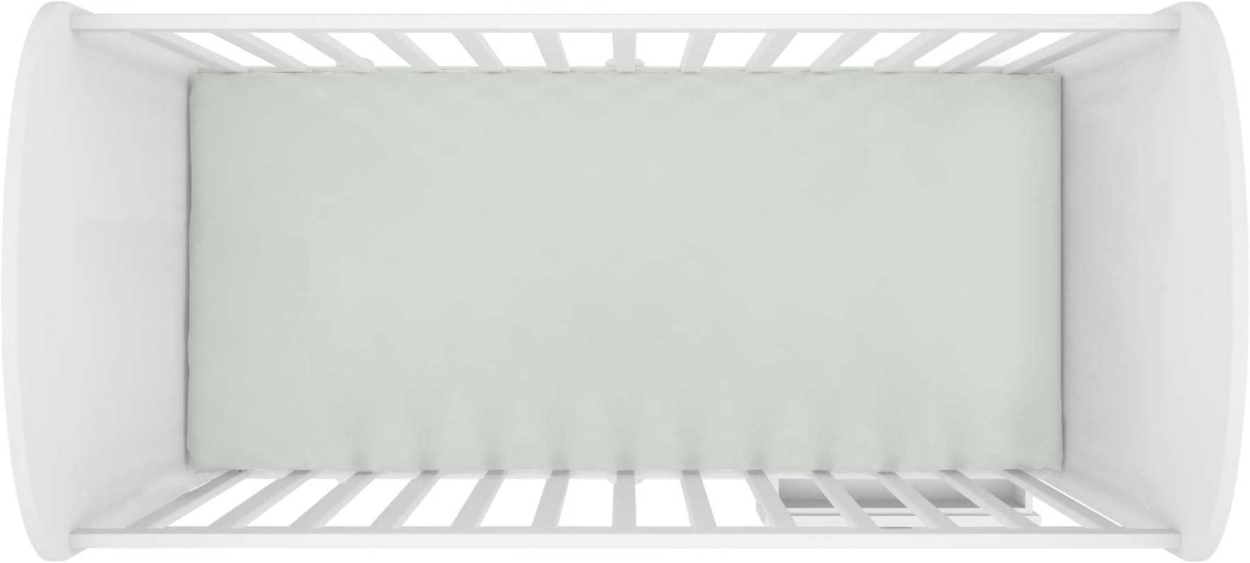 Hooga Grounding Crib Sheet, Organic Fitted Grounded Sheet for Baby Crib, Earth Connected Bedding (52โx28โx8โ) Pure Silver Fiber and Cotton, Grounding Cord Included. Off White