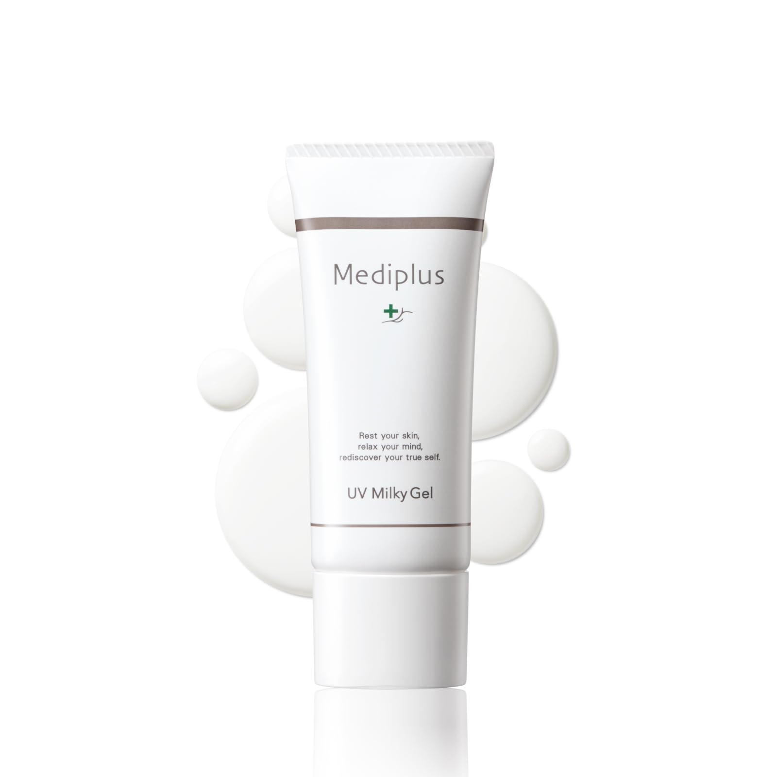 Amazon.co.jp: UVミルキーゲル (メディプラス) SPF50+ PA++++ 40g 顔用