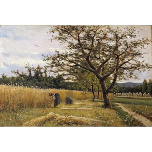 Impression giclée roulée Reaping par Joaquim Vayreda ARTICULOZY 61x45.7 cm