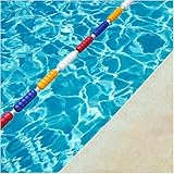 Safety Swimming Pool Rope - 25m Floating Lane Divider with Buoys, Easy-to-Install Indoor/Outdoor Spiral Cordon for Pool Safety and Lane Marking