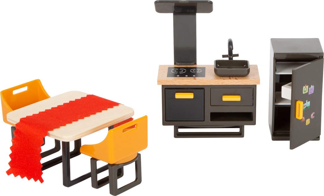 Set di mobili casa delle bambole moderno