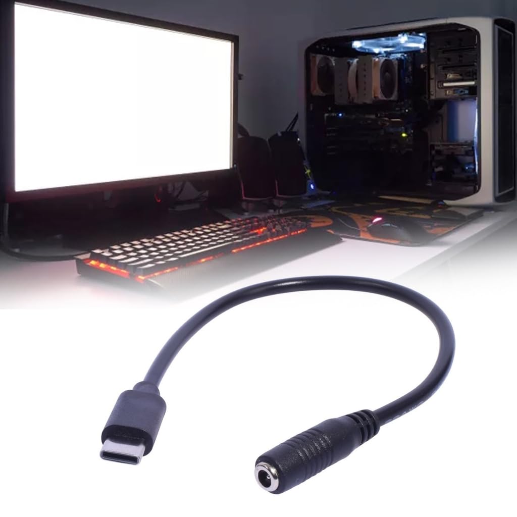 Adapter ładowarki USB typu C męski na 3,5 x 1,35 mm żeński do urządzeń