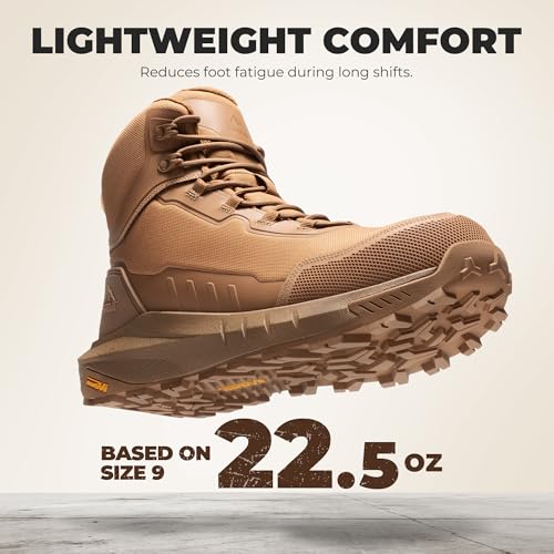 Image of NORTIV 8 Composite Toe Boots for Men ASTM F2413-24 Safety Work Boots Lightweight Anti-Fatigue Non-Slip with Zipper for Warehouse Construction, Terrascope-nano