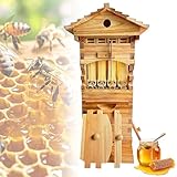 PioMue Kit d'apiculture pour débutants, Ruche Flow Hive, Ensemble Complet de Ruche cirée avec extracteur de Miel, ne dérange Pas Les Abeilles, Convient aux débutants