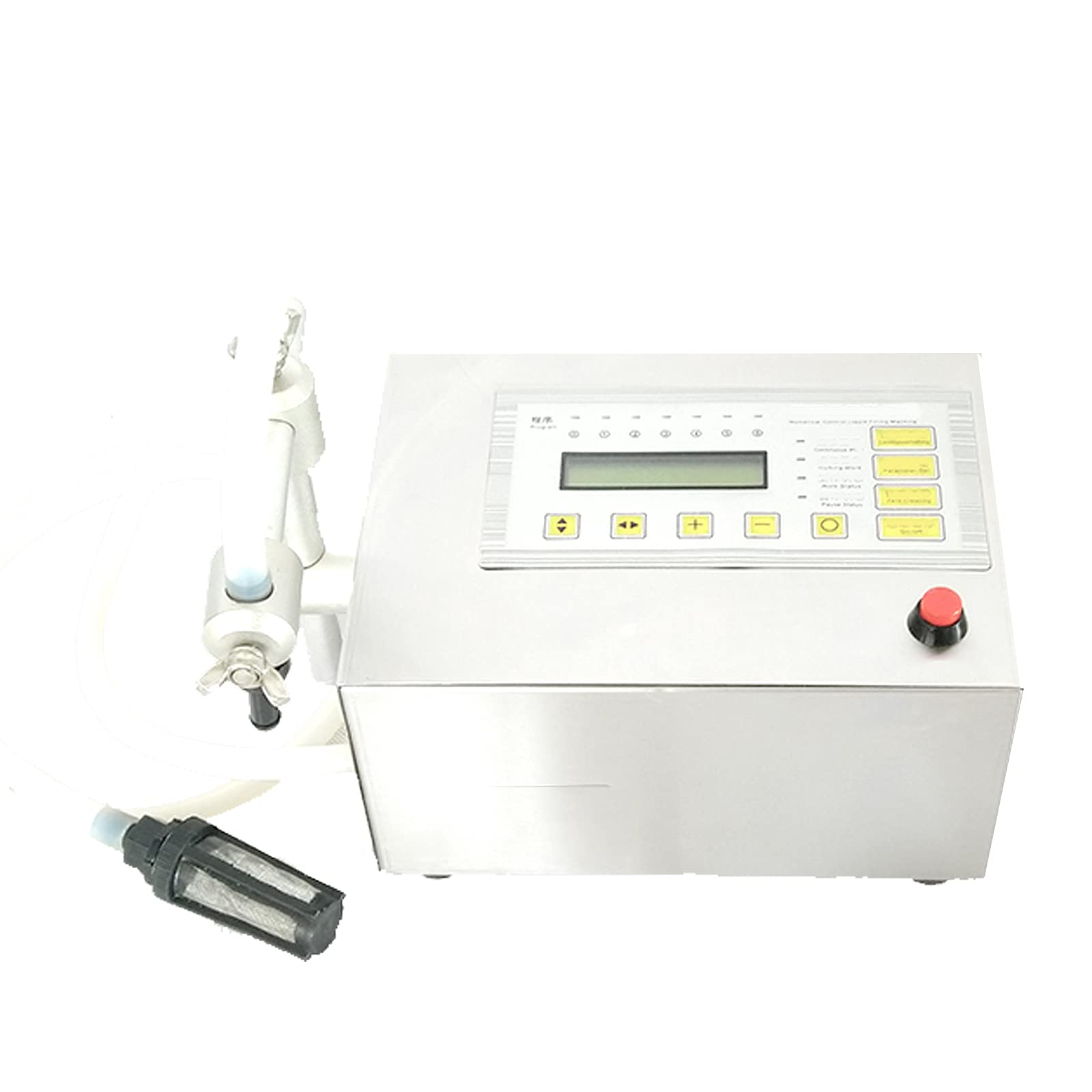 AYCDL Digital Liquid Filling Machine,Liquid Filling Machine,Bottle Filler Machine,Non-drip Single Heads,with Foot Pedal,for Liquid