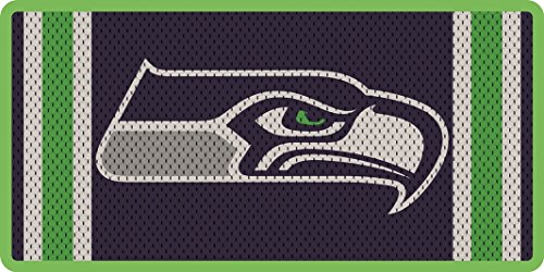 Seahawks Team Jersey Style Deluxe Laser Cut License Plate Tag Football