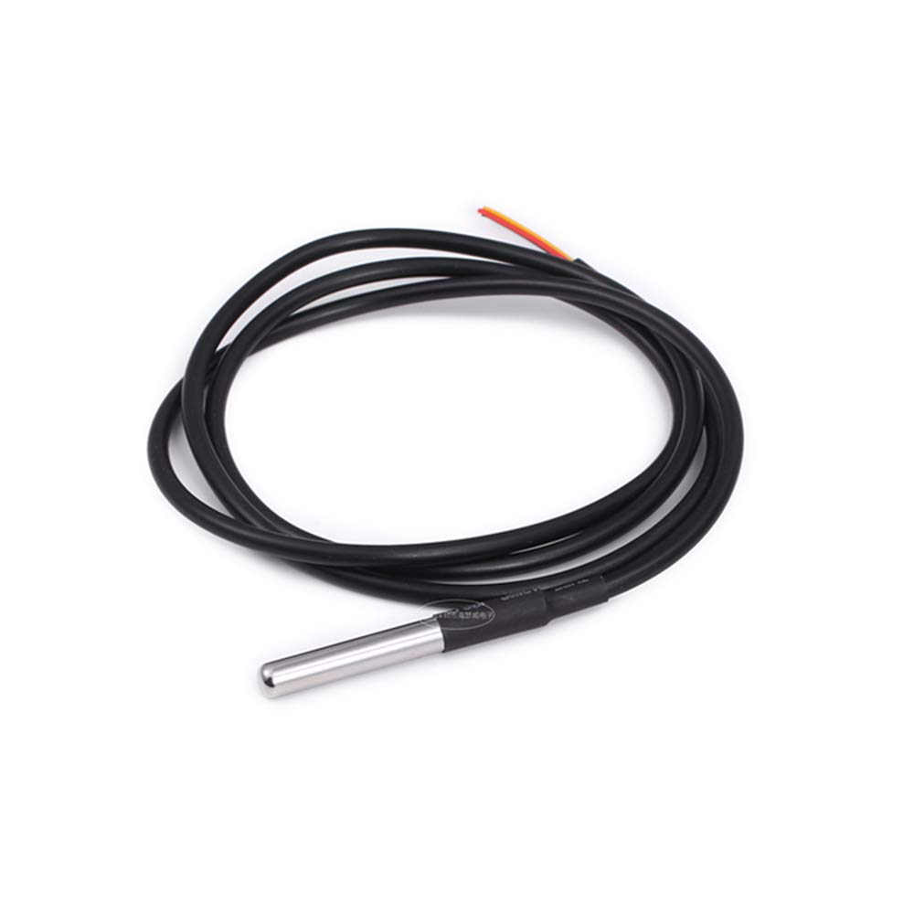 #fepart 1PCS DS1820 Stainless Steel Package Waterproof DS18b20 Temperature Probe Temperature Sensor 18B20 - (Color: 1M Parasite Mode) #fepart319327