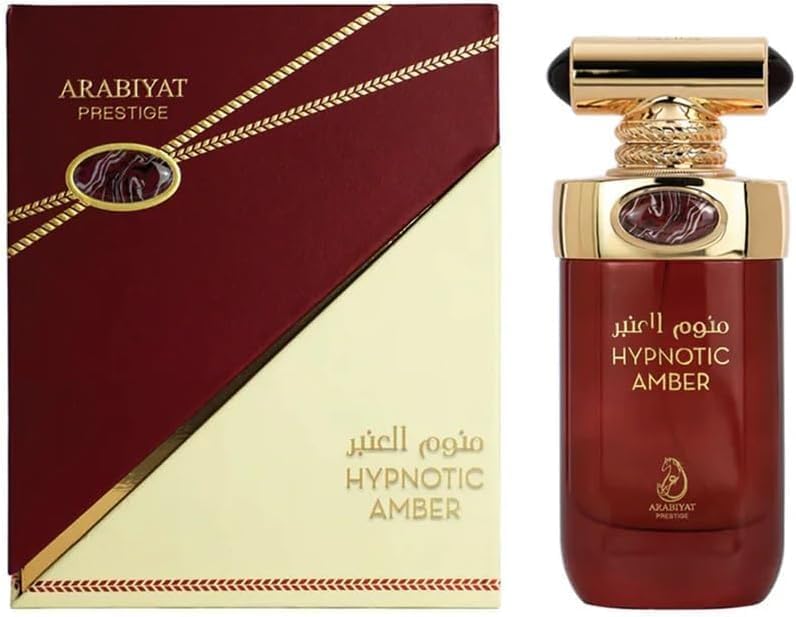 my perfumes Arabiyat Prestige Hypnotic Amber para mujer y hombre (Unisex) Eau de Parfum, 3.4 fl oz, fabricado en los EAU