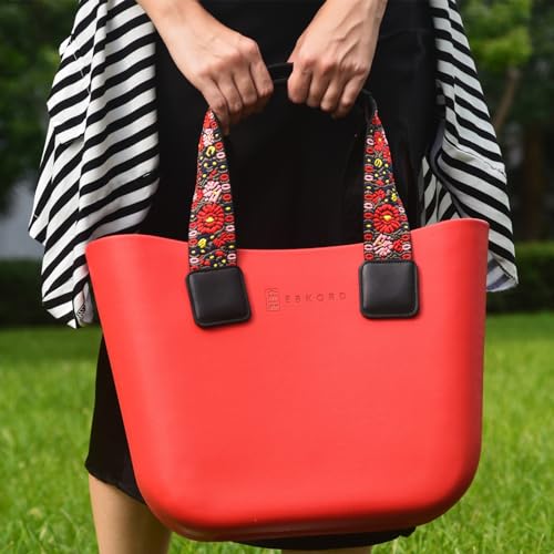 Image of Rubber tote bag for women lightweight | EVA beach bag waterproof | Inner bag |Three pairs of handles