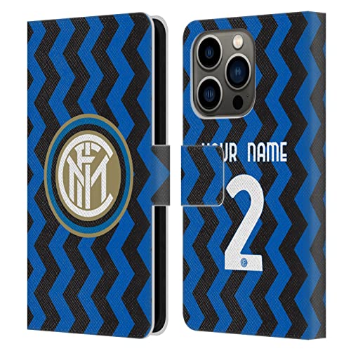 Coque cuir portefeuille iPhone 14 Pro Inter Milan Home Kit