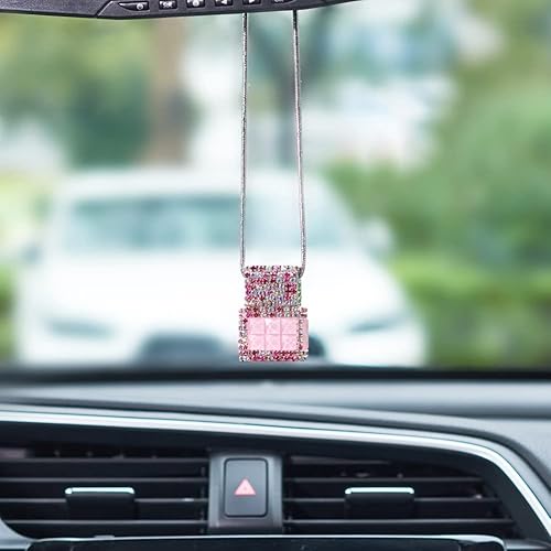 Miniatura 3 de JSCARLIFE Botella de perfume colgante para automóvil, ambientador, difusor de aceites esenciales, accesorio de decoración interior para automóvil,