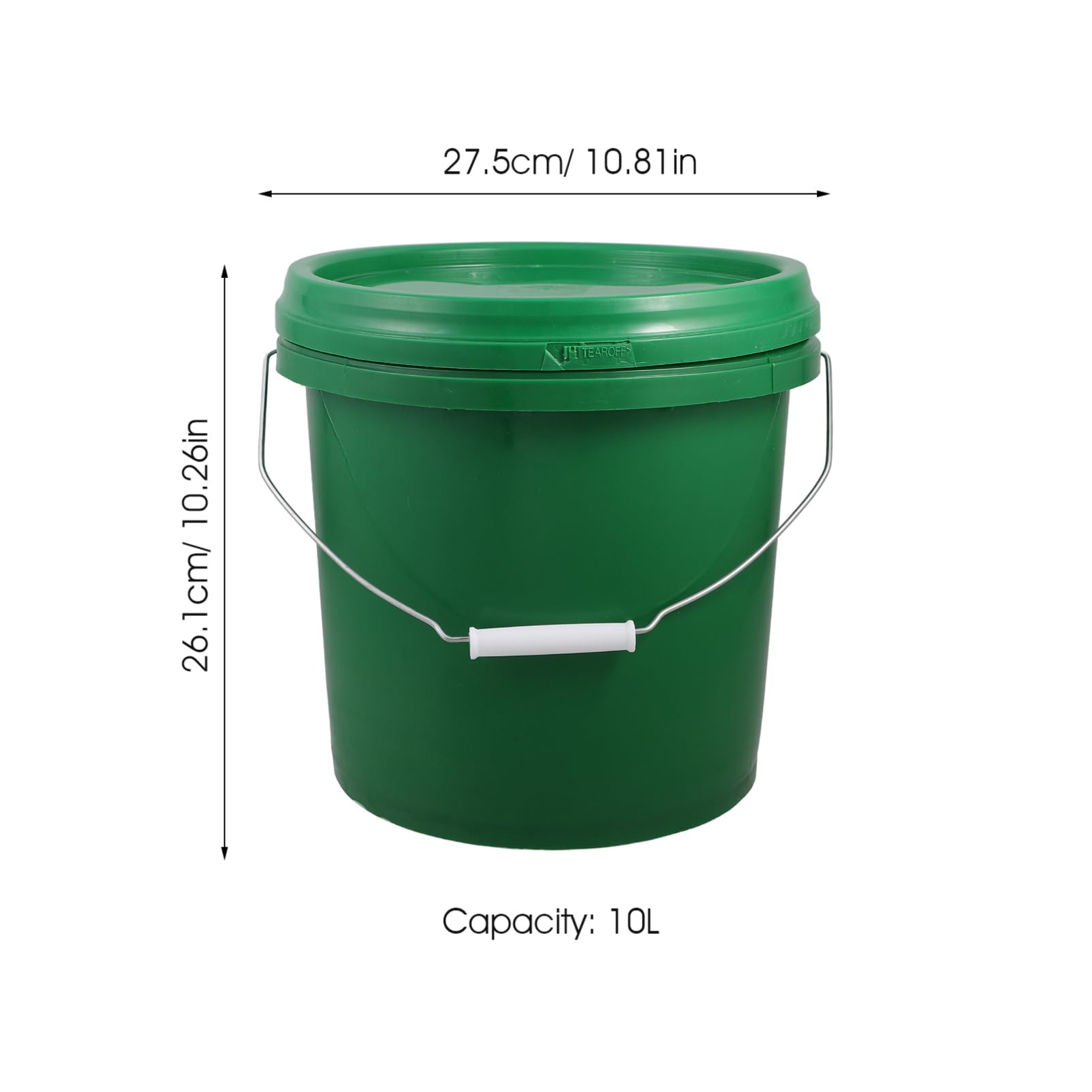 Ciieeo Cubeta de Fermentación de Plástico Tapa para Elaboración de Vino Contenedor de Fermentación Multiservicio