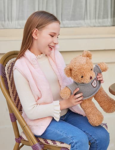 Flypigs Girls Fleece Vest Sherpa Warm Soft Lightweight Zipper Sleeveless Fall Coat Outerwear Jackets 10-11 Years #TOP4