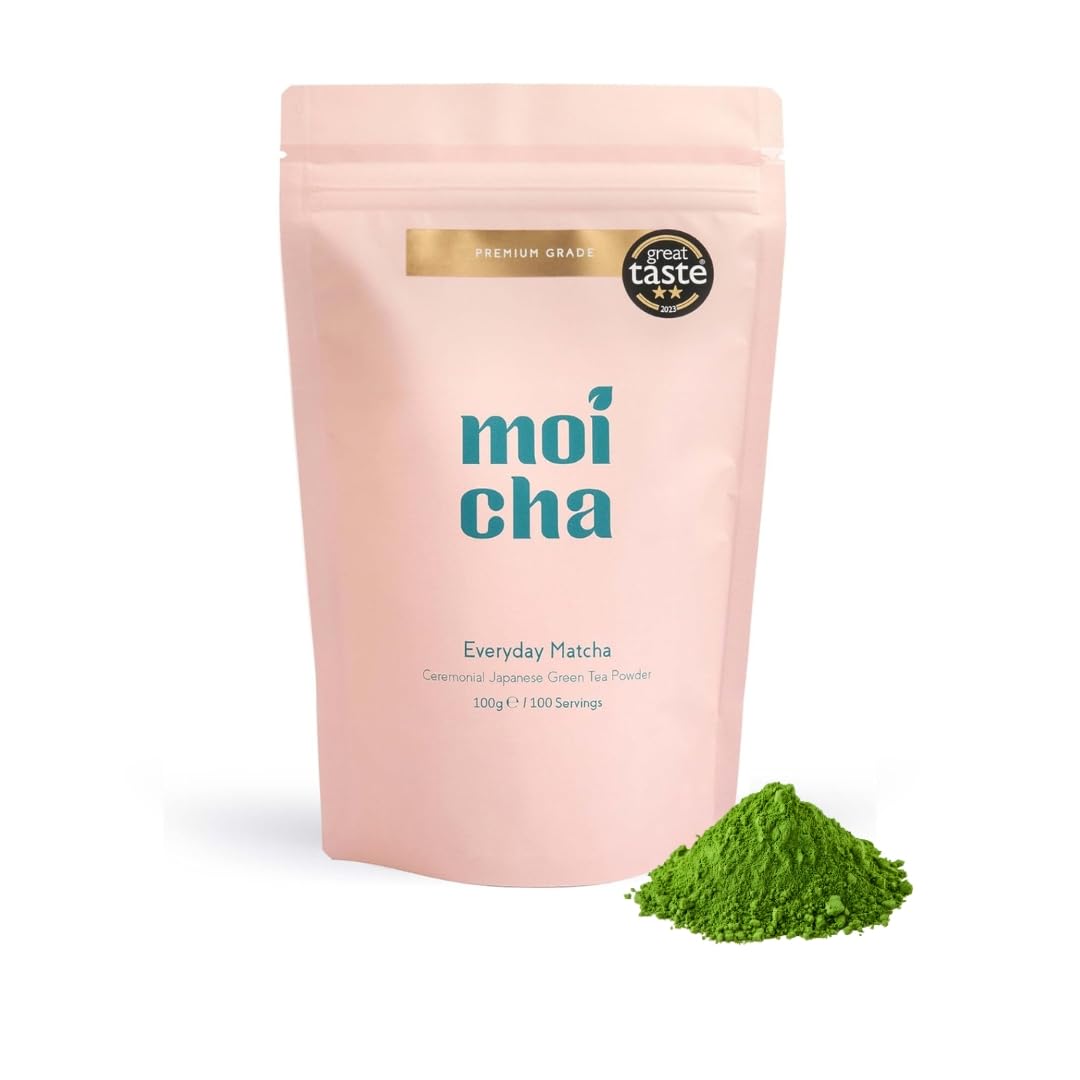 Organic Japanese Matcha Green Tea Powder, 100g | Premium Ceremonial Grade | Single origin from Uji Japan | Enjoy in Matcha Latte or as a Tea