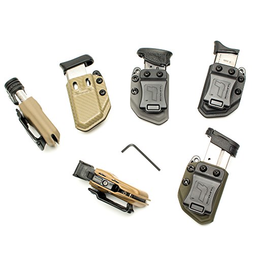 Universal 9Mm/.40 Single Stack Mag Carrier- Tulster Echo Carrier Iwb/Owb (Black) #TOP2
