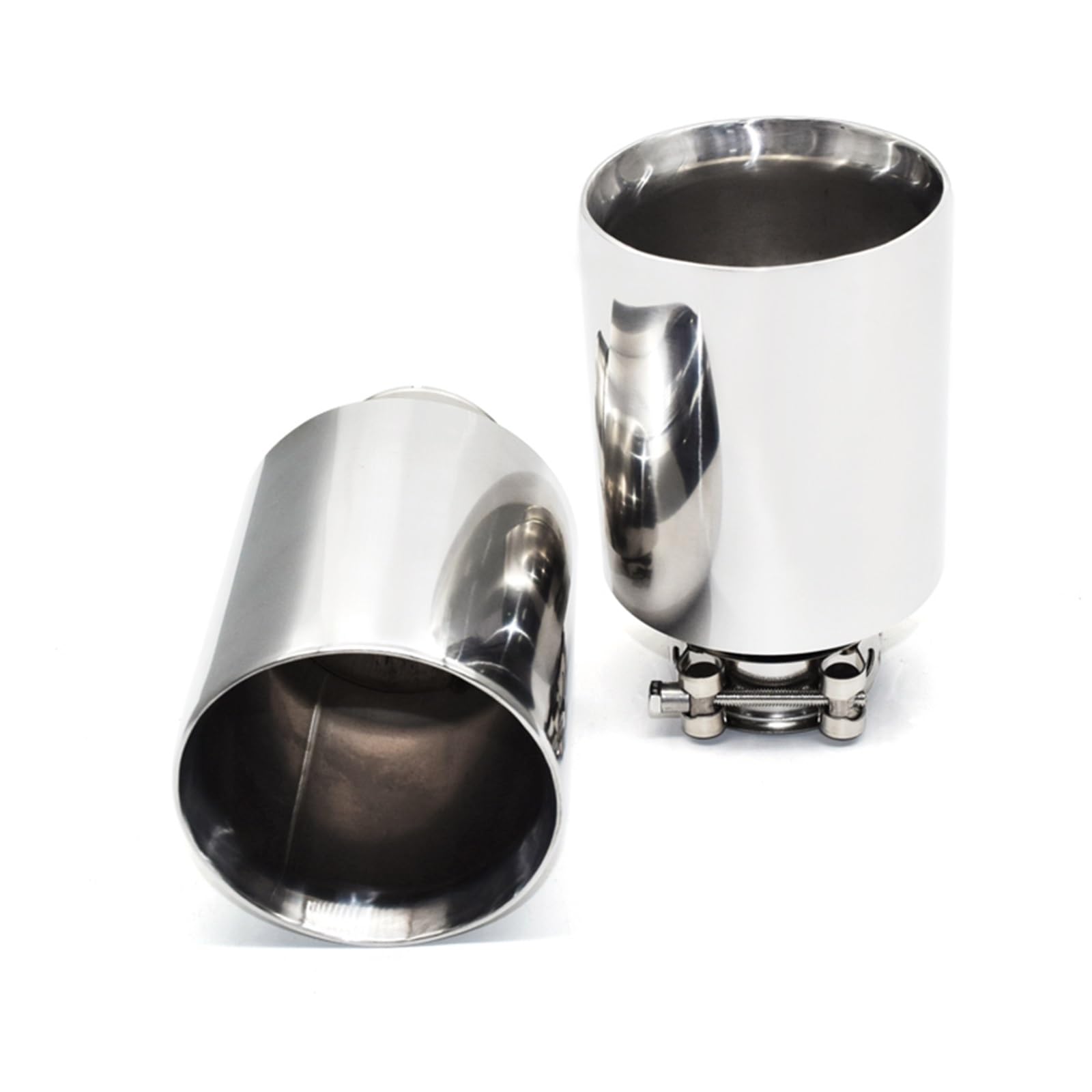 Cubierta Tubo Escape Automóvil 1 Uds Punta De Escape Universal Para Coche 304 Puntas De Silenciador De Escape De Acero Inoxidable Tubo De Escape Boquilla De 63mm Silenciador Punta ( Tamaño : ID60MM OD