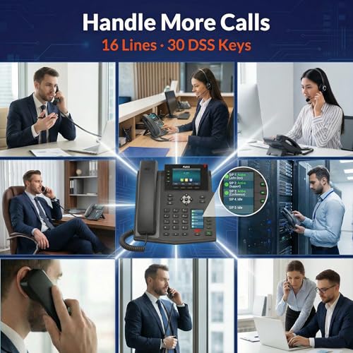 Fanvil X5U V2 Teléfono IP Empresarial VoIP miniatura 4