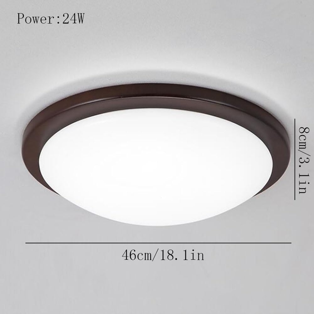 Lámparas Empotradas No Regulables Lámpara LED Redonda Plana Minimalista De Bajo Consumo Iluminación De Panel Industrial De Estilo Nórdico Posmoderno Para El Hogar Para Cocina, Pasillo, Porche