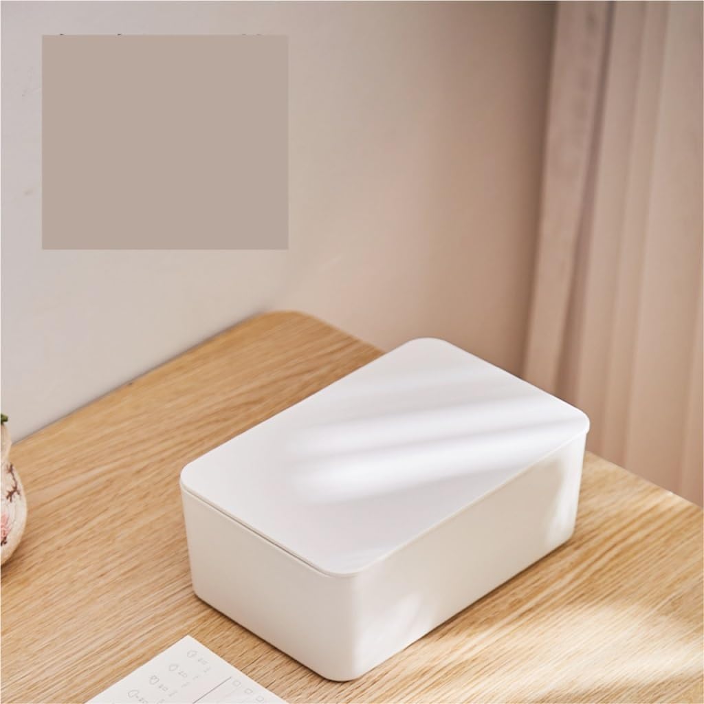 Tissue Box Cover Tissue Box Wet Tissue Box Desktop Sealed Wet Tissue Box with Lid Wet Tissue Box Household Mask Storage Box (Color : Pink, Size : One Size)
