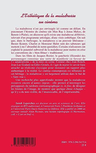 L'Esthétique de la maladresse au cinéma bel ouvrage bibliothèque - 3