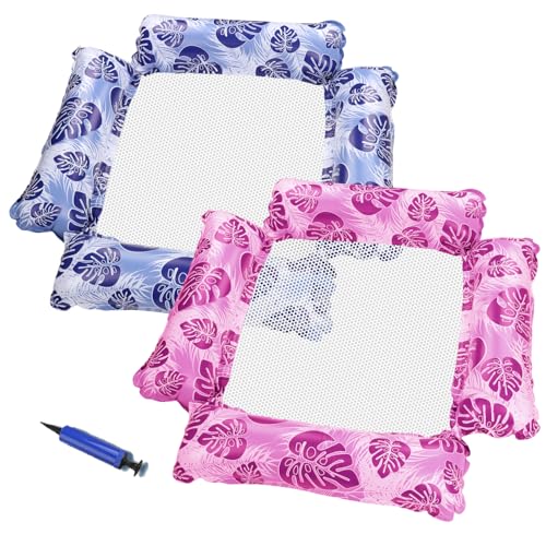 Bouée piscine adulte : lot de 2 hamacs flottants avec filet