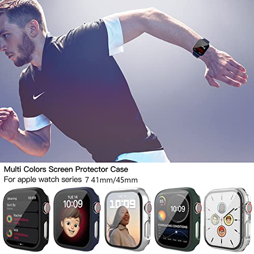 Haojavo for Apple Watch Series 9/8/7 45mm Screen Protector Case 5 Pack - image 7