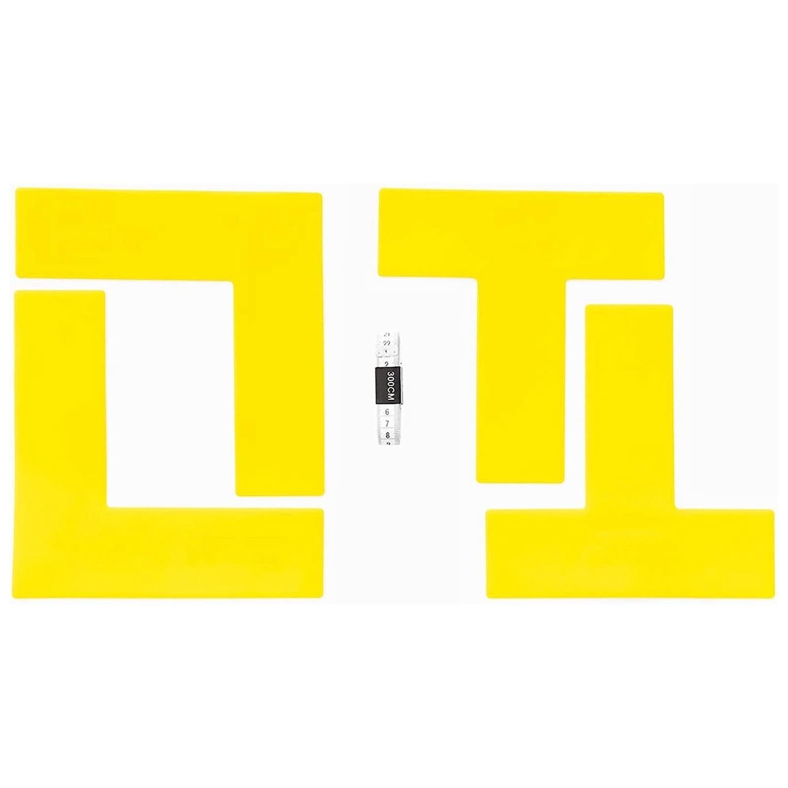 Oshhni de marqueurs de Terrain de Pickleball, Mini Terrain de Tennis de marquage de Lignes, équipement Portable en Silicone pour l'entraînement, Tennis